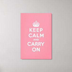 Toile gardez le calme et continuez l'original