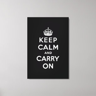 Toile gardez le calme et continuez l'original