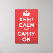 Toile Gardez le calme et continuez sur le dessin animé (Recto)