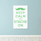 Toile Gardez le calme et la mouche sur (Insitu (Plancher de Bois))