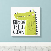Toile Gardez vos dents propres (Insitu (Plancher de Bois))