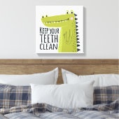 Toile Gardez vos dents propres (Insitu(Chambre))