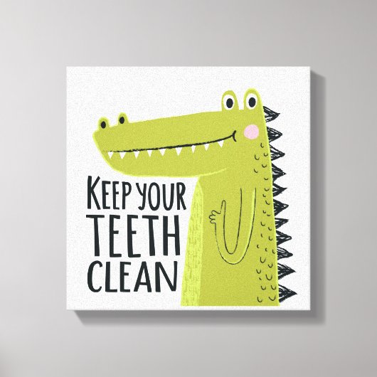 Toile Gardez vos dents propres (Recto)