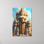 Toile Gardien du temple thaï doré (Recto)