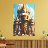 Toile Gardien du temple thaï doré (Insitu(Salon))