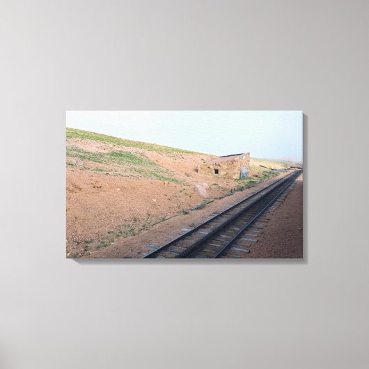 Toile Gare le long du chemin de fer à crémaillère histor (Recto)