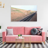Toile Gare le long du chemin de fer à crémaillère histor (Insitu(Salon))