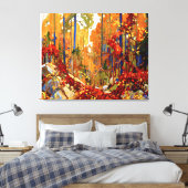 Toile Garland d'automne, art de Tom Thomson, (Insitu(Chambre))