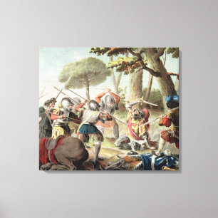 Toile Gaston de Foix (1488-1512) massacré à la bataill