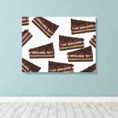 Toile Gâteau au chocolat au lait. (Insitu (Plancher de Bois))