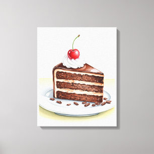 Toile Gâteau au chocolat Peinture murale