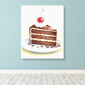 Toile Gâteau au chocolat Peinture murale (Insitu (Plancher de Bois))
