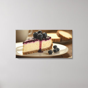 Toile Gâteau au fromage et myrtille