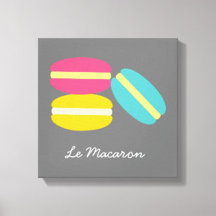 Toile Gâteaux colorés de macaron français