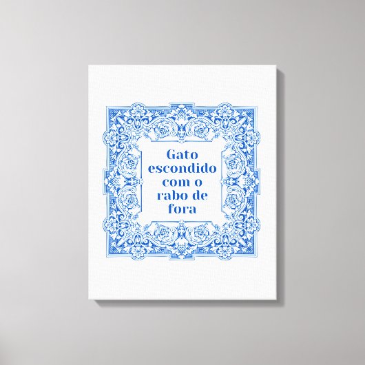 Toile Gato escondido com o rabo e fora (Recto)