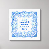 Toile Gato escondido com o rabo e fora (Recto)