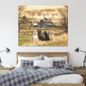Toile Gauche Porte Open Canvas Farmhouse Wall Art (Insitu(Chambre))