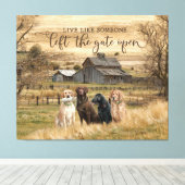 Toile Gauche Porte Open Canvas Farmhouse Wall Art (Insitu (Plancher de Bois))