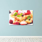Toile Gaufres, fresh berry fruit (Insitu (Plancher de Bois))
