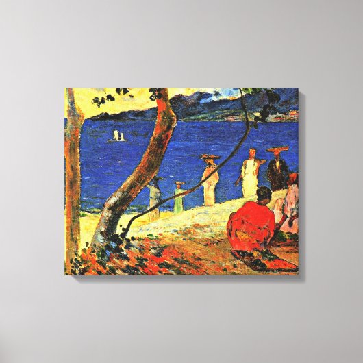 Toile Gauguin - Un bord de mer (Recto)