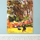 Toile Gauguin - Village tahitien, (Insitu (Plancher de Bois))