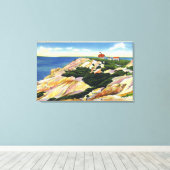 Toile Gay Head Cliffs et Life Saving Station View (Insitu (Plancher de Bois))