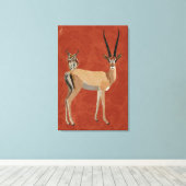 TOILE GAZELLE & ANTLER OWL (Insitu (Plancher de Bois))