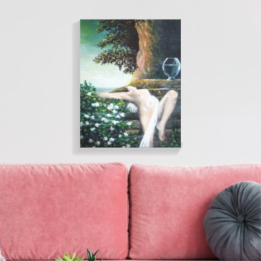 TOILE GEA, MYRTLE ET EAU (Insitu(Salon))