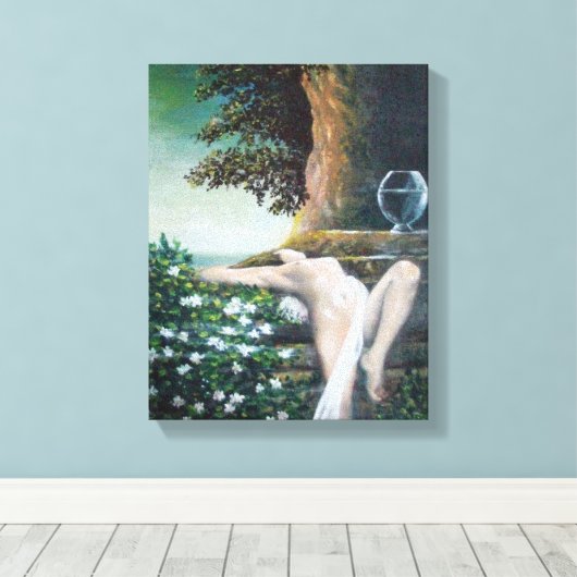 TOILE GEA, MYRTLE ET EAU (Insitu (Plancher de Bois))