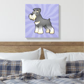 Toile Géant de dessin animé/Schnauzer standard/miniature (Insitu(Chambre))