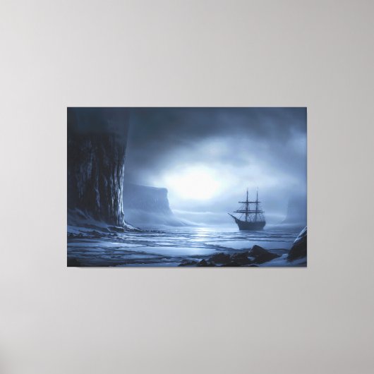 Toile Géants Lune : Ancrage Antarctique (Recto)