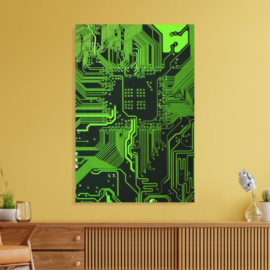 Toile Geek de la carte de circuit électronique Nerd PCB  (Insitu(Salon))