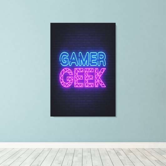 Toile Geek gamer (Insitu (Plancher de Bois))