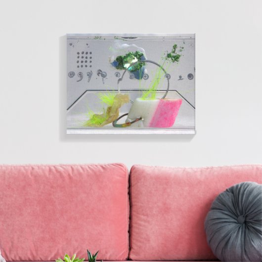 Toile Geek Gem K7 1986 Mélange de supports (Insitu(Salon))