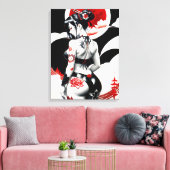 Toile Geisha japonais (Insitu(Salon))
