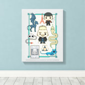 Toile GELLERT GRINDELWALD™ et dessin sur os (Insitu (Plancher de Bois))