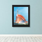 Toile Gemini X Rocket Lancement de fusée Temps Lapsus Ph (Insitu (Plancher de Bois))