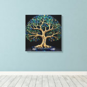 Toile Gemstone Tree of Life (Insitu (Plancher de Bois))