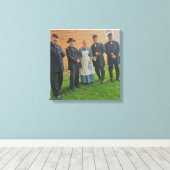 Toile Général de guerre civile et infirmière de guerre c (Insitu (Plancher de Bois))