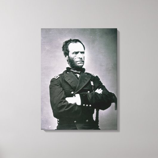 Toile Général William T. Sherman (1820-1891) (photo b/w) (Recto)