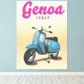Toile Gênes Italie scooter (Insitu (Plancher de Bois))