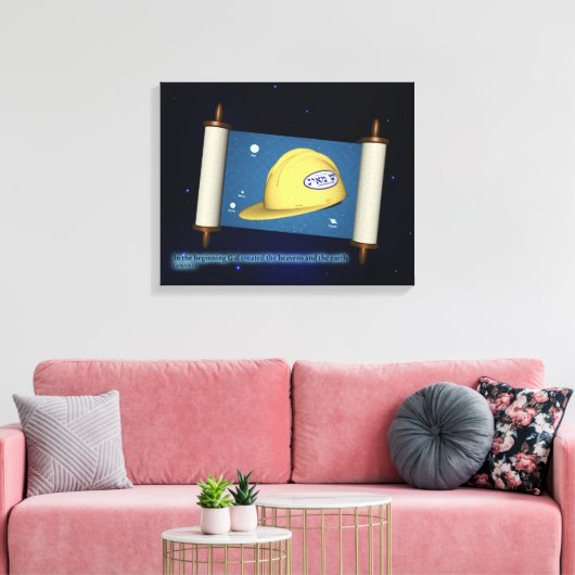 Toile Genèse 1:1 - Construction (Insitu(Salon))