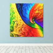 Toile Genèse chromatique (Insitu (Plancher de Bois))