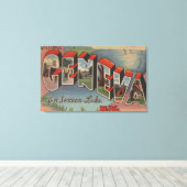 Toile Genève, New York - Scènes de grandes lettres (Insitu (Plancher de Bois))