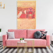 Toile Genghis Khan devant sa tente (Insitu(Salon))