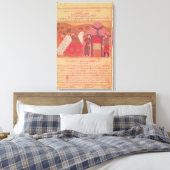 Toile Genghis Khan devant sa tente (Insitu(Chambre))