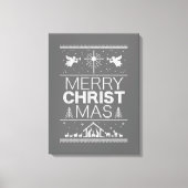 Toile Génial Joyeux Chandail de Noël Religieux Christian (Recto)