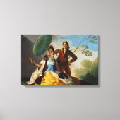 Toile Gentleman tenant un parasol pour une beauté espagn (Recto)