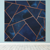 Toile Geo Marine et Cuivre (Insitu (Plancher de Bois))