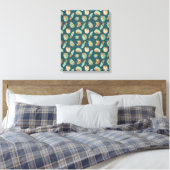 Toile Geo Step extérieur | Motif bleu (Insitu(Chambre))